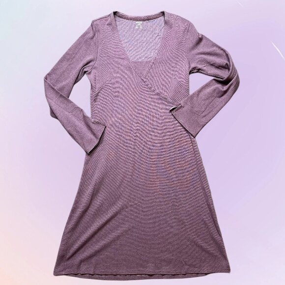 Horny Toad Mid Length Purple Wrap Gorpcore Outdoor Dress Size Medium - Picture 1 of 6